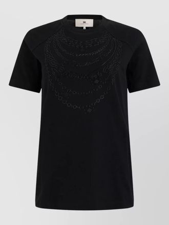 Elisabetta Franchi cotton printed t-shirt