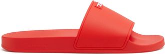 Diesel Sa-Swim-Rubber pool slides with D logo - Slides - Man - Red