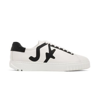 Ferragamo Salvatore Ferragamo Mens White Nephin Low-top Sneakers, Brand Size 6