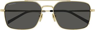 Gucci Sunglasses Gg1957 Sa 001 Gold/Grey Men