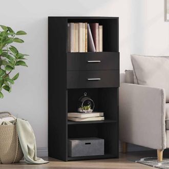 Berkfield Home Highboard Black 50x42.5x124 cm Engineered Wood