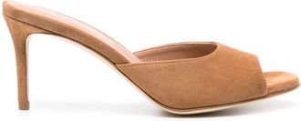 Scarosso 75mm Lohan suede mules - women - Suede - 39.5 - Neutrals