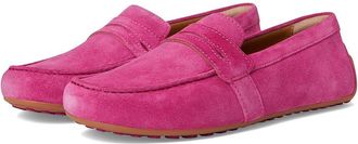 Ariat Selene Driving Moc Womens Flat Shoes Hot Pink Suede : 5.5 B - Medium, Leather