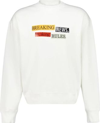 Palm Angels PA x LA Times Quote Sweatshirt - Heren - Sweatshirts - Wit - S - Katoen - Hoodies & sweatvesten