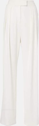 The Sei Pleated crepe wide-leg pants