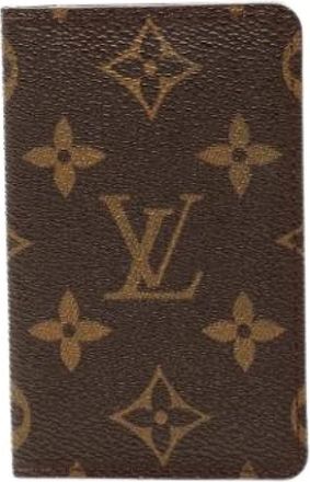 Louis Vuitton Pre-owned Wallets, female, Brown, Size: ONE SIZE Pre-owned Canvas Card Holder