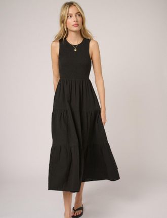 Nobody's Child Black Sleeveless Charlie Midi Dress