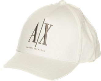 A|X Armani Exchange Pet - unisex - Petten - Wit - ONE Size - Katoen - Accessoires