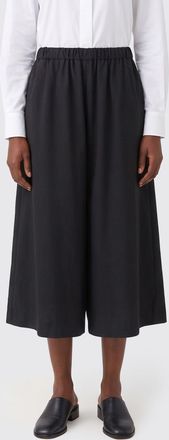 Comme Des Gar&ccedil;ons Wool Wide-Leg Trousers with High Elasticated Waist
