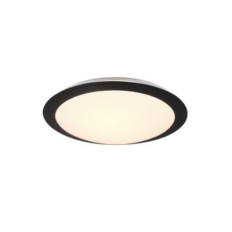 Trio Plaf&oacute;n Ba&ntilde;o Redondo Umberto Led 12w Ip44 Black Lighting