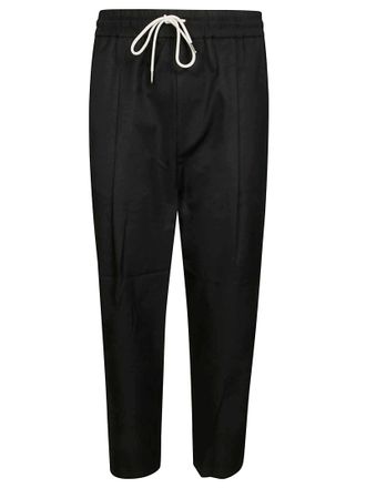 Dr&ocirc;le de Monsieur Relaxed Fit Straight Leg Trousers with Elasticated Waistband