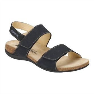 Mephisto Womens Agave Classic Sandals In Black Bucksoft