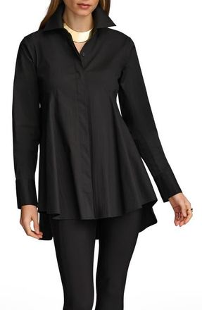 DKNY High-Low A-Line Tunic in Black at Nordstrom, Size X-Small