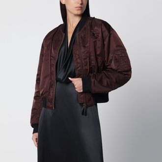 Maison Margiela Reversible MA-1 jacket in dark brown
