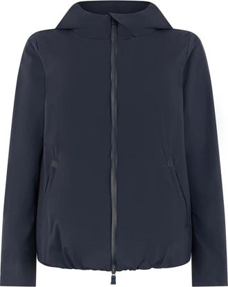 Herno Lichtgewicht Jas met Capuchon - Dames - Zomerjassen - Blauw - XL - Polyester - Jassen