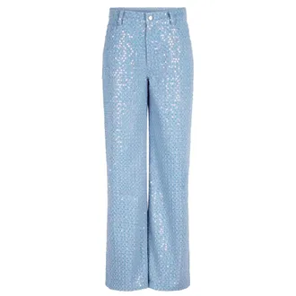 Dante6 Dames, Broeken, Blauw, Maat: S Katoen