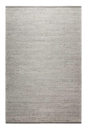 Green Looop Alfombra tejida a mano, kilim en algod&oacute;n y yute, gris y beige 160x230