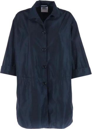 Aspesi Falena Summer Coat - Dames - Mantel - Blauw - XS - Jassen