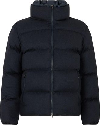 Herno Heren, Jassen, Blauw, Maat: 3XL Wol