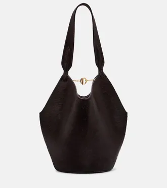 Khaite Lotus Mini calf hair tote bag