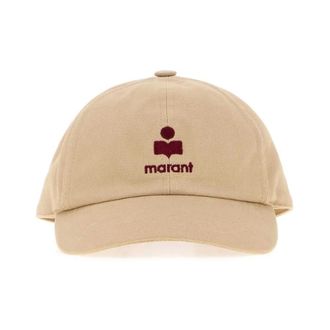 Isabel Marant Tomas Baseball Cap - female - Isabel Marant - Hats & Caps - Beige - 59 CM - Accessories