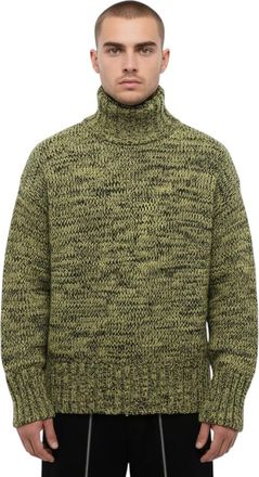Jil Sander Green Turtle Neck Sweater