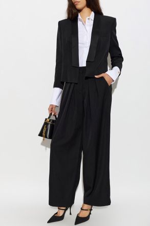 Balmain Wool Blazer, Womens, Black