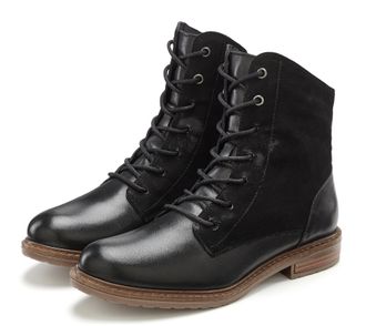Lascana Stiefelette LASCANA Boots, Damen, Gr. 36, schwarz, Obermaterial: 100% Rindsleder. Decksohle: 100% Schafsleder. Futter: 100% Schafsleder. Laufsohle: 10