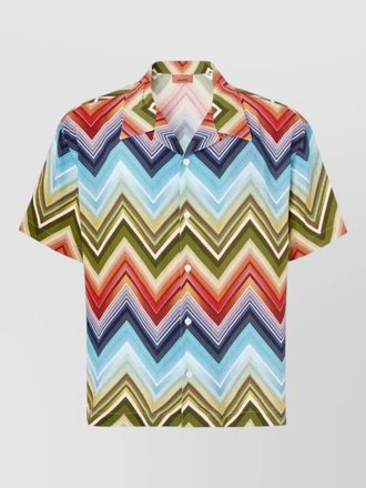 Missoni short sleeve shirt chevron pattern