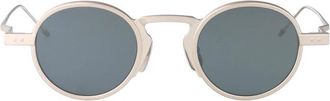Thom Browne Stijlvolle Zonnebril - unisex - Zonnebrillen - Grijs - 43 MM - Accessoires