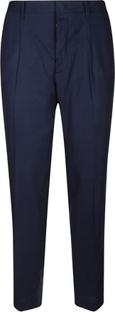 Hindustrie Broeken, Heren, Blauw, XL, Katoen, Blauwe Chino Broek Elegante Stijl