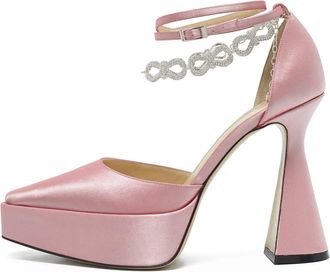 Mach & Mach Pumps con cristalli - Rosa