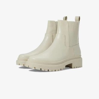 Abercrombie & Fitch Lorice Ankle Boots Womens Oatmeal Chelsea HTAT1163