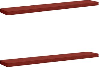 vidaXL Cojines Para Banco De 2 Piezas Vught 2 Pcs 100% Poli&eacute;ster Rojo Vidaxl