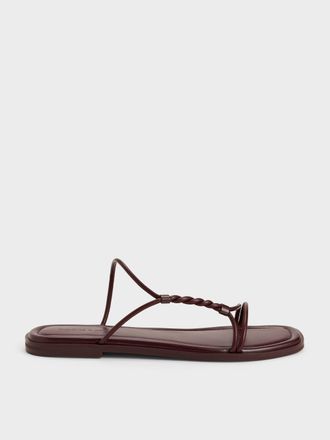 Charles & Keith Fianna Twist-Strap Slide Sandals