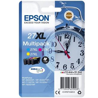 Epson Cartucho De Tinta Original Epson N&ordm;27 Xl Alta Capacidad Multipack/ Cian/ Amarillo/ Magenta