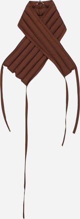 Mainline:RUS/Fr.CA/DE Padded Nylon Adjustable Scarf Brown