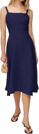 Bella Dahl Apron Midi Dress In Nautical Night