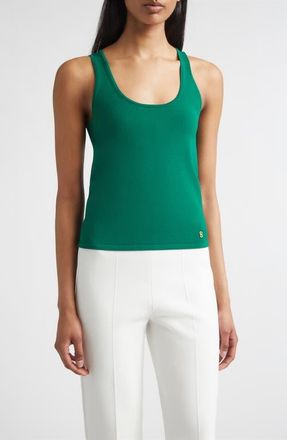 St. John Pari Santa Roma Sweater Tank in Cypress at Nordstrom, Size X-Large
