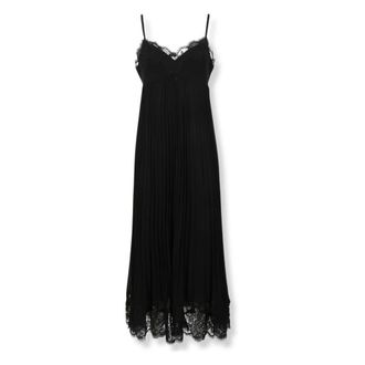 Zimmermann Vestido lencero plisado - Dresses - Mujer - Negro - M