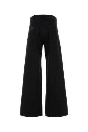 Lois Womens Black Denim Skater Wide-Leg Jeans Rinse