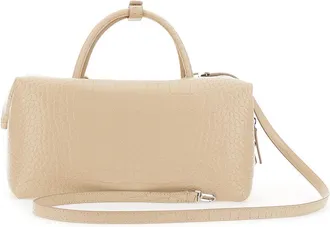 Max Mara Womens Handbag Holdall White Leather Lamb Handbags Hand Bags