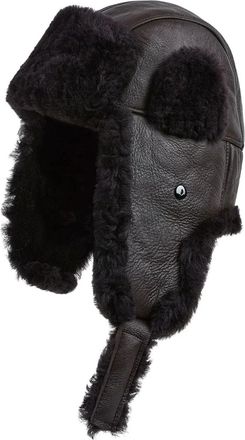 TruClothing RAF Aviator B-55 Trapper Hat Winter Leather Navigator