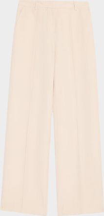 Lafayette 148 New York Gates Wide-Leg Silk-Linen Pants
