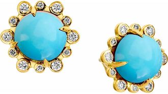 Syna Aura Petite Studs in Turquoise at Nordstrom, Size Small