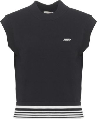 Autry Viscose Vest - Dames - Tops zonder mouwen - Blauw - XS - Nylon - Tops