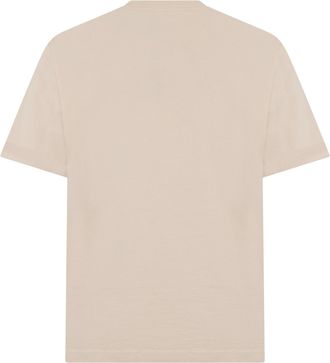 Maison Kitsun&eacute; Mens T-Shirt Cotton Light Beige T-Shirts And Polos