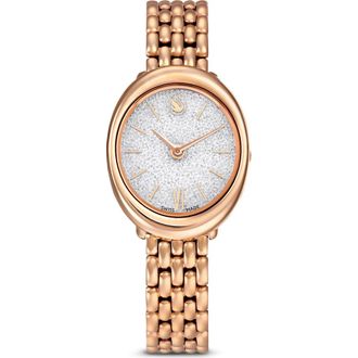 Swarovski Imber Oval Bracelet Watch, 24mm x 26.3mm in Rose Gold at Nordstrom
