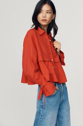 Maeve Long-Sleeve Swing Top