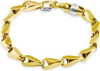 Pompeii3 Mens 14k Gold (50gram) or Platinum (80gram) 8mm Link Bracelet 8.5